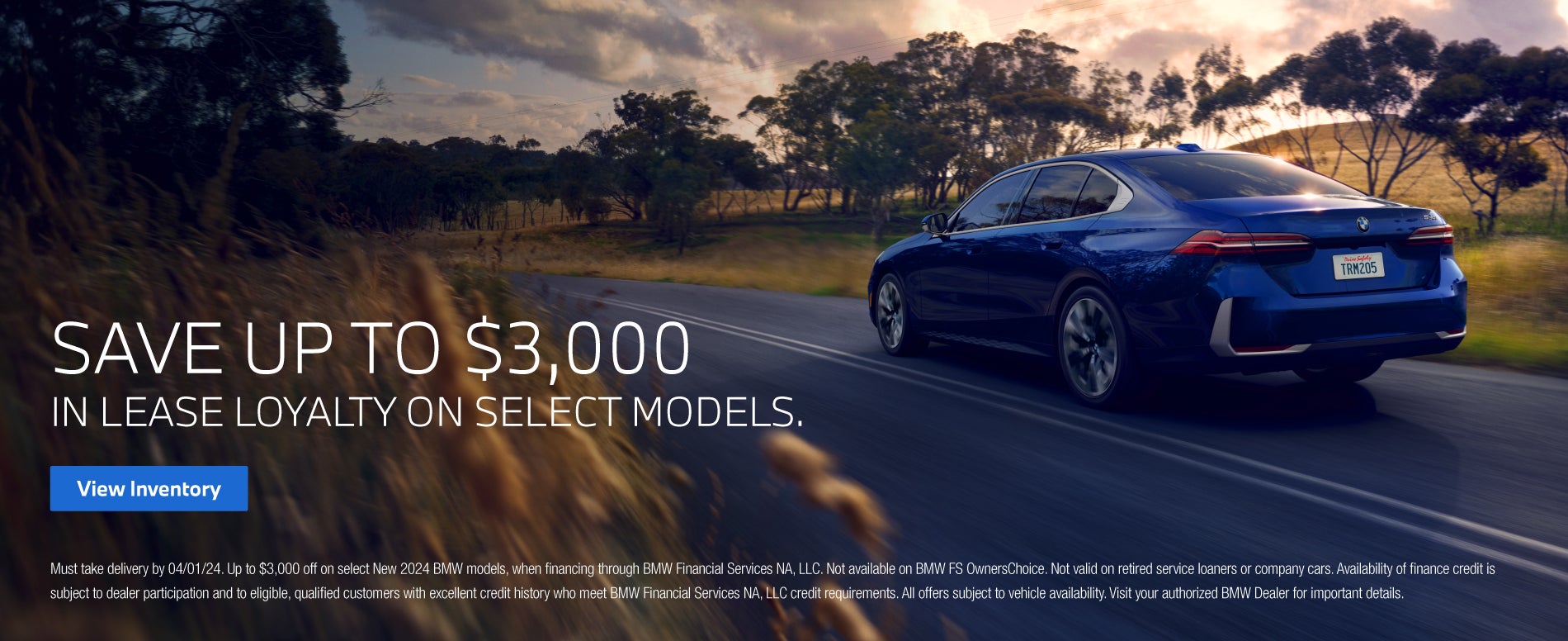 Save up to $3000 in lease loyalty on select models