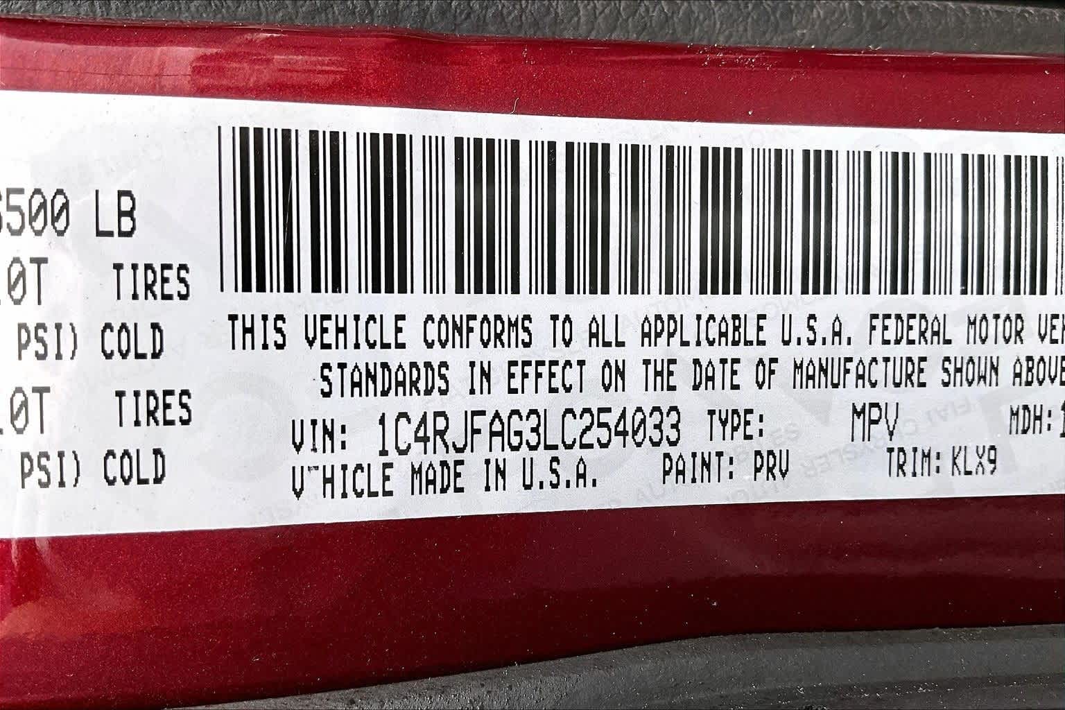 2020 Jeep Grand Cherokee North