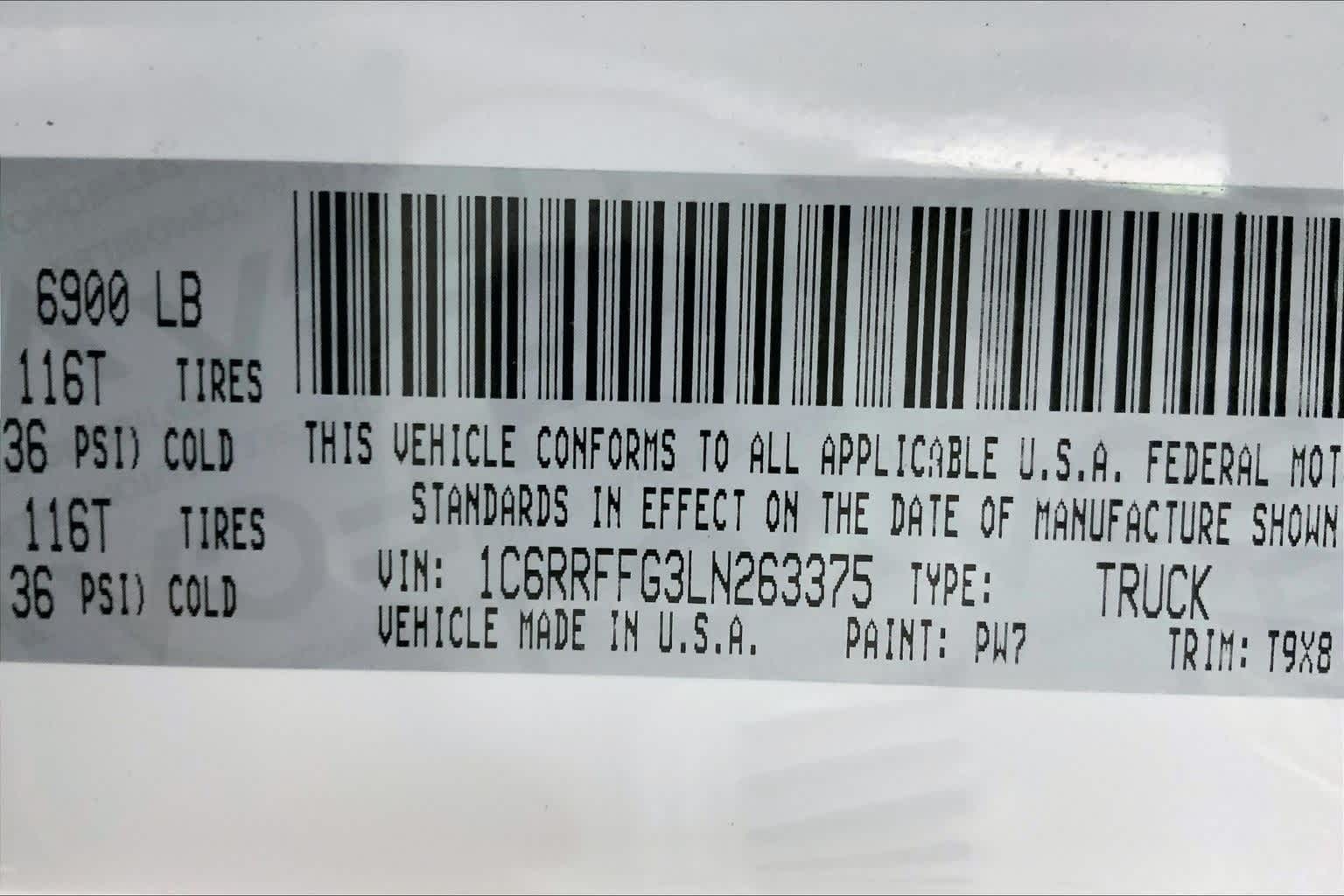 2020 RAM 1500 Big Horn