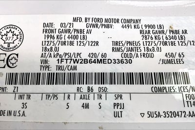 2021 Ford Super Duty F-250 SRW XLT