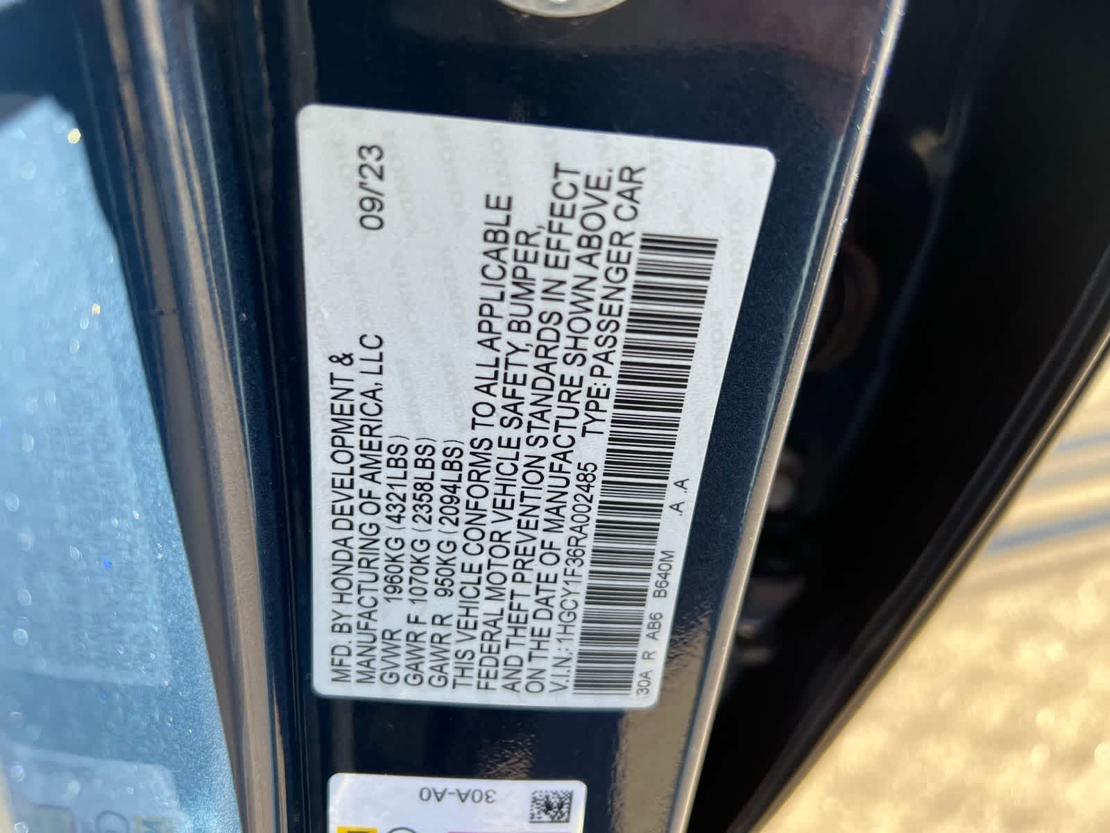 2024 Honda Accord EX