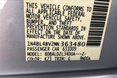 2021 Nissan Altima 2.5 S