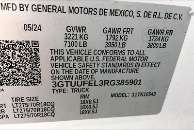 2024 GMC Sierra 1500 AT4X