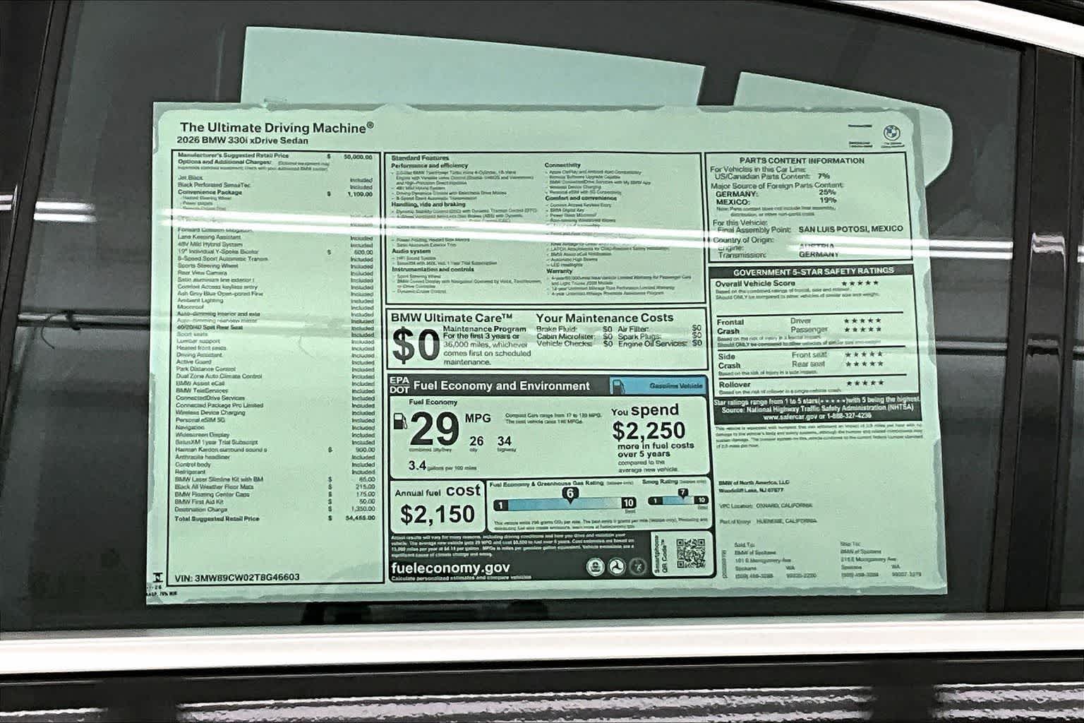 2026 BMW 330i 330i NA xDrive