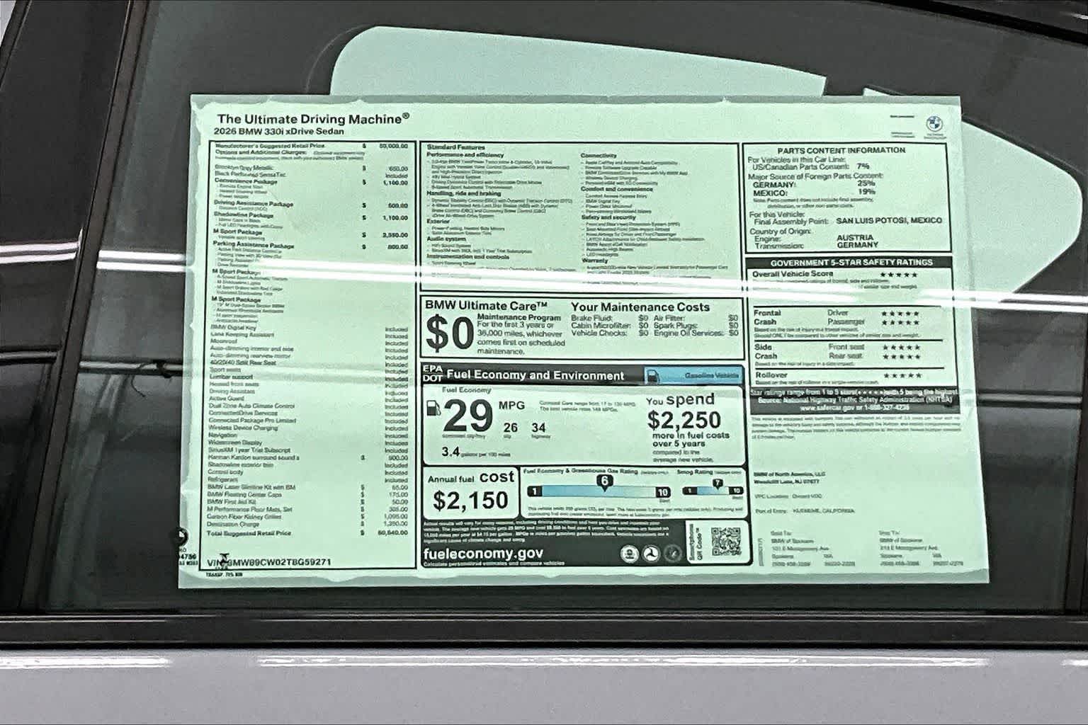 2026 BMW 330i 330i NA xDrive