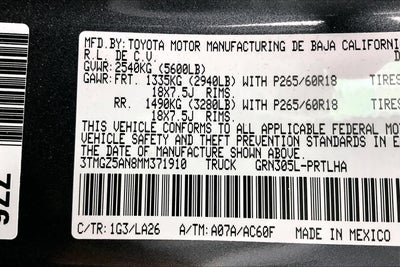 2021 Toyota Tacoma Limited