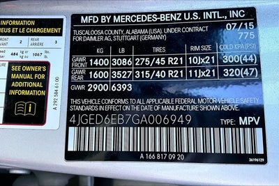 2016 Mercedes-Benz GLE 450 AMG® GLE 450 AMG®