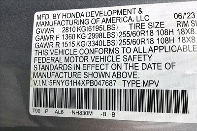 2023 Honda Pilot EX-L 8 Passenger