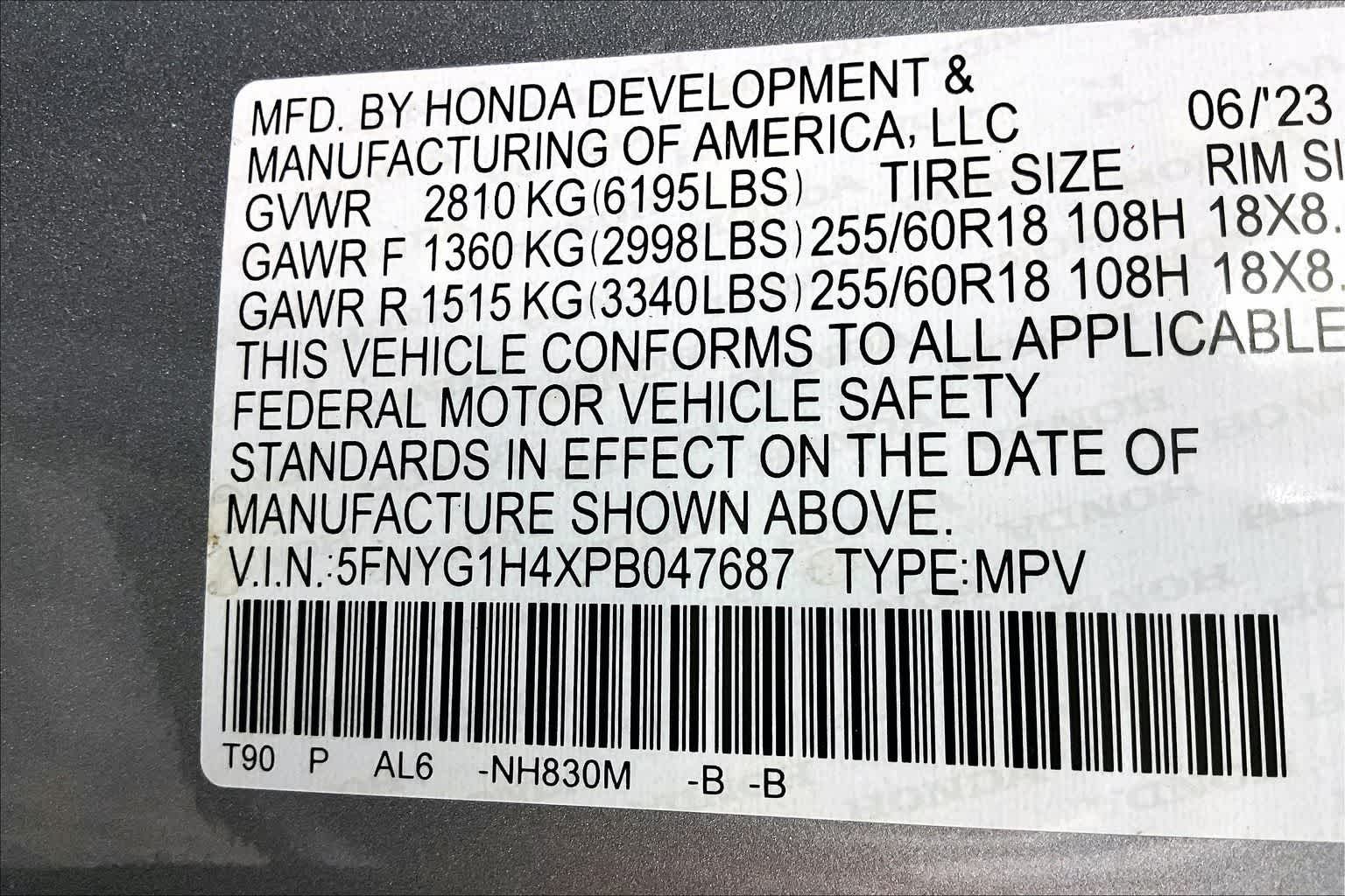 2023 Honda Pilot EX-L 8 Passenger