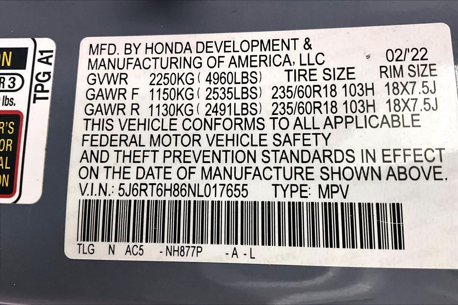 2022 Honda CR-V Hybrid EX-L