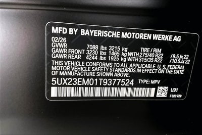 2026 BMW X7 xDrive40i