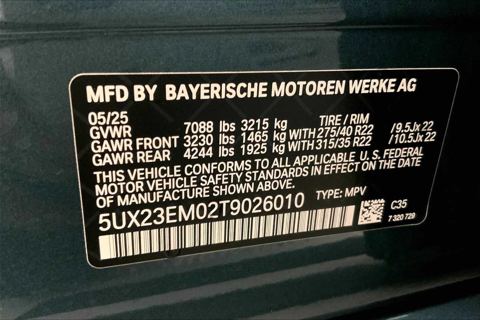 2026 BMW X7 xDrive40i