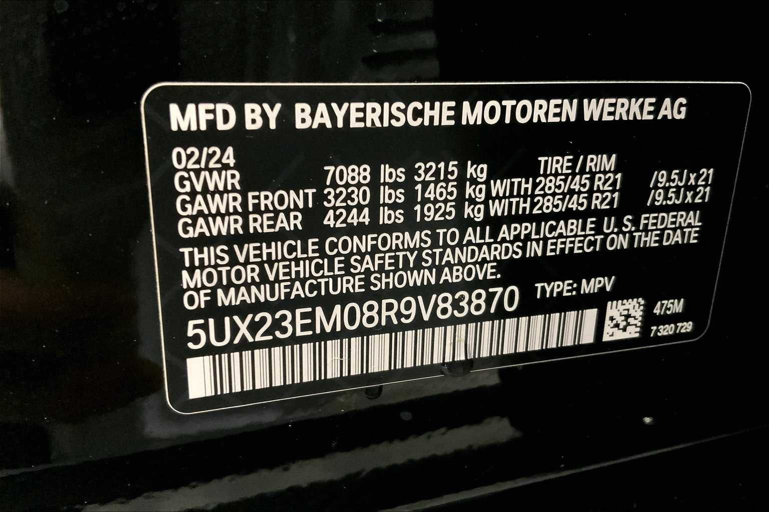 2024 BMW X7 xDrive40i