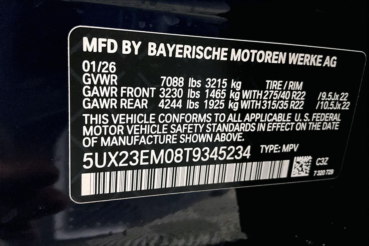 2026 BMW X7 xDrive40i