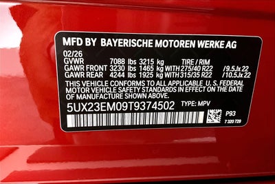 2026 BMW X7 xDrive40i