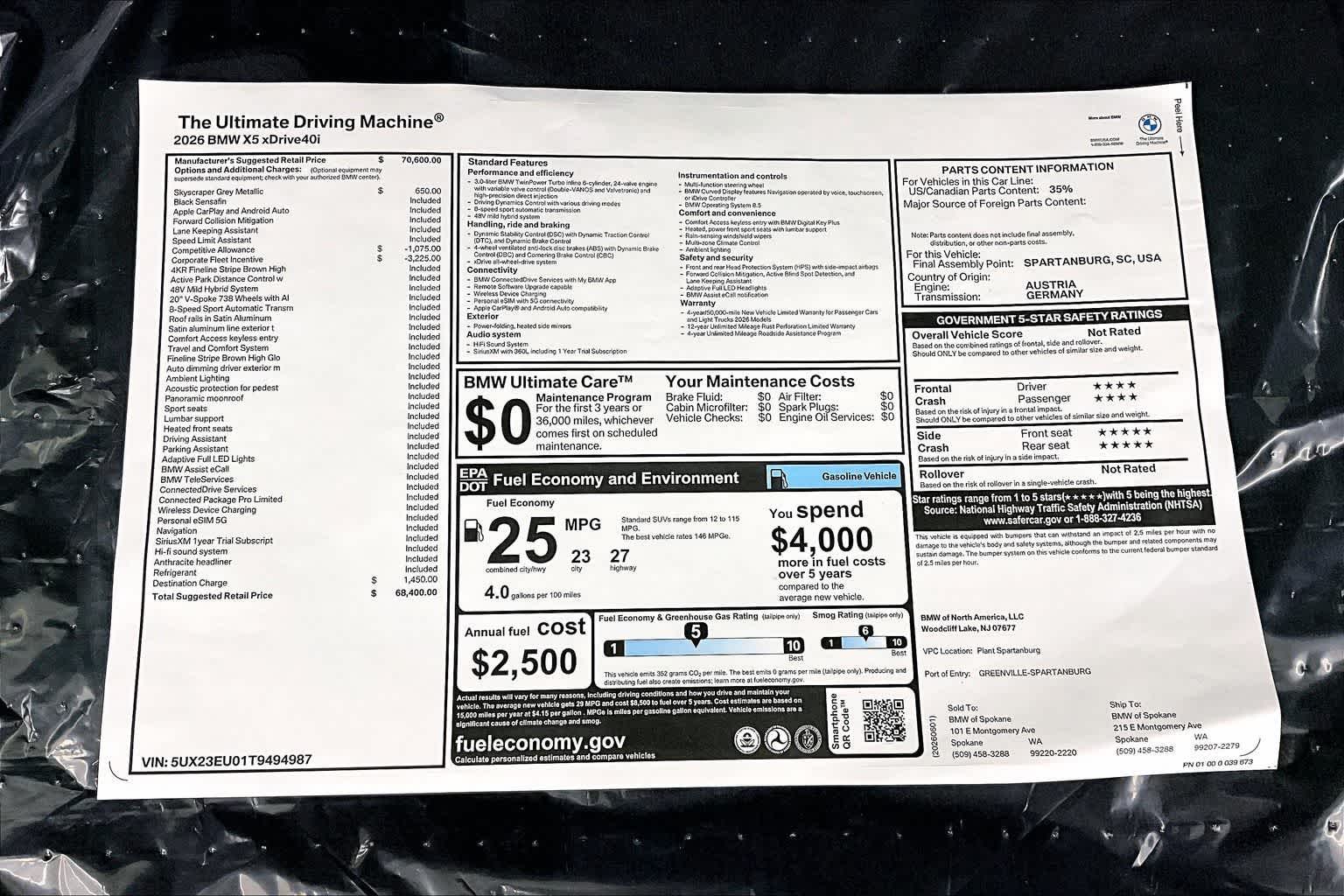 2026 BMW X5 xDrive40i