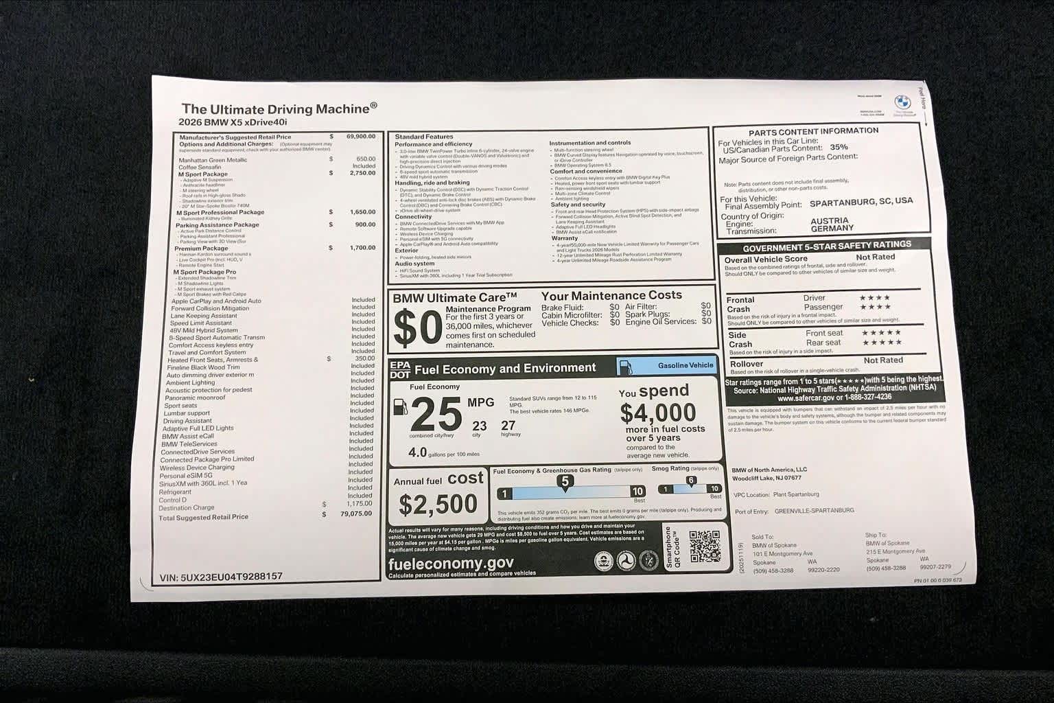 2026 BMW X5 xDrive40i