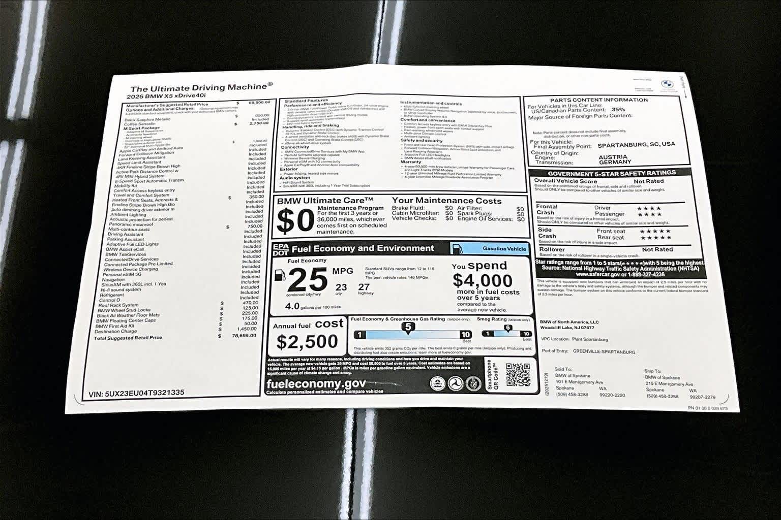 2026 BMW X5 xDrive40i