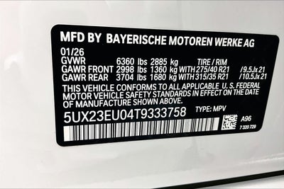 2026 BMW X5 xDrive40i xDrive40i