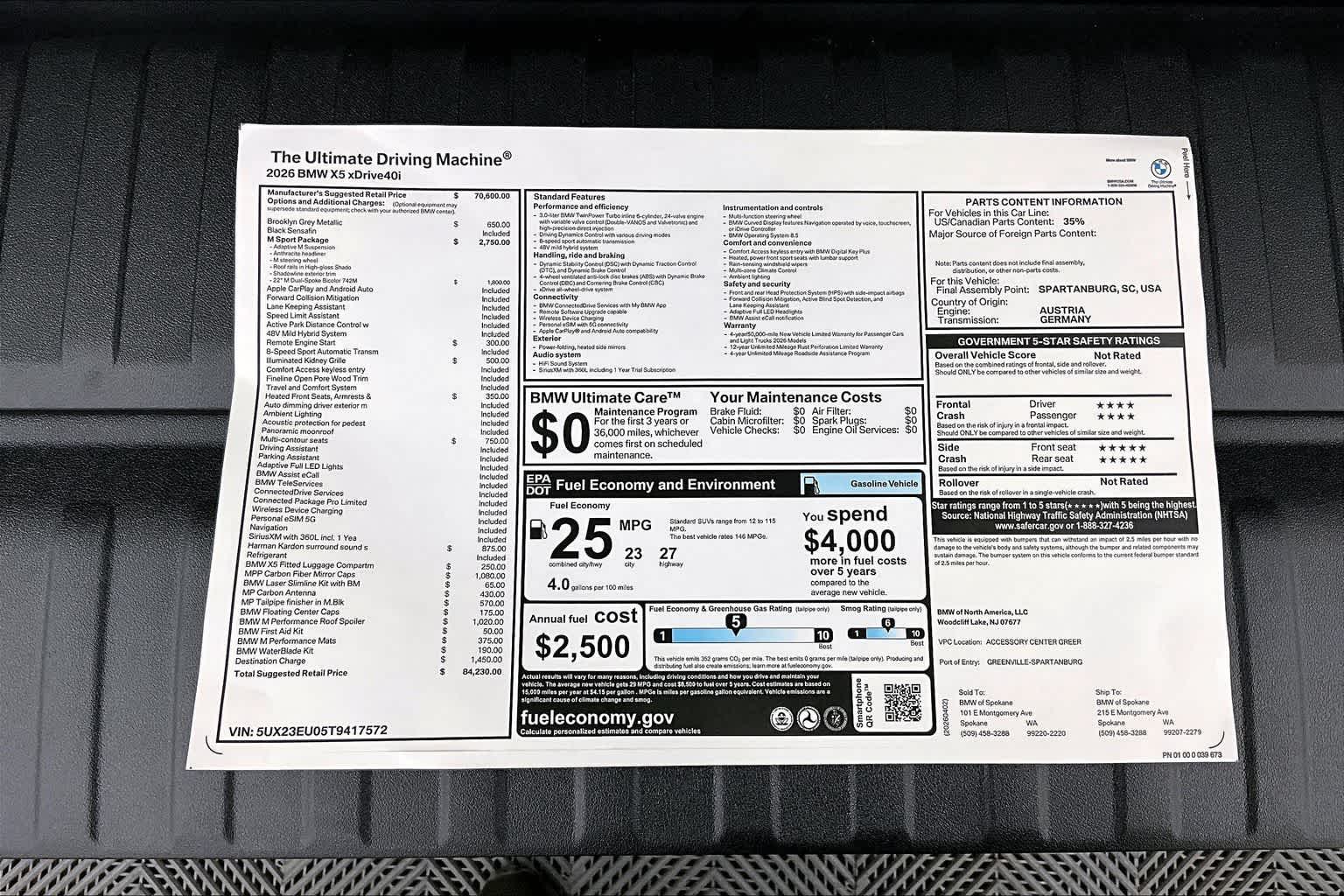 2026 BMW X5 xDrive40i