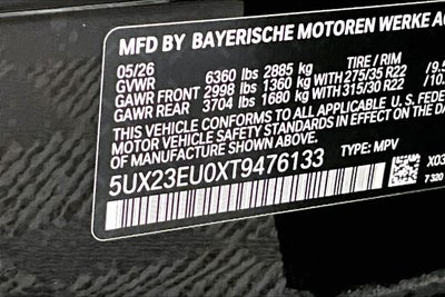 2026 BMW X5 xDrive40i