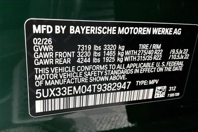 2026 BMW X7 M60i
