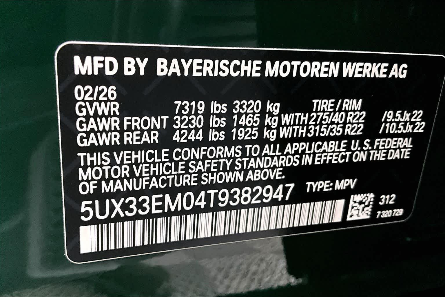 2026 BMW X7 M60i