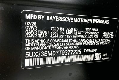 2026 BMW X7 M60i