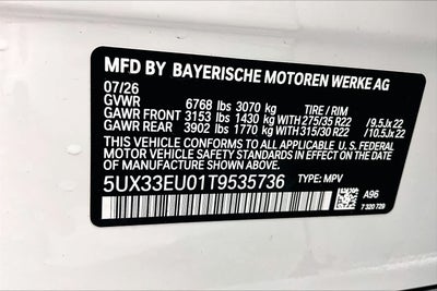2026 BMW X5 M60i