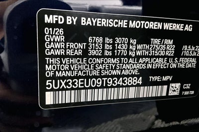 2026 BMW X5 M60i M60i