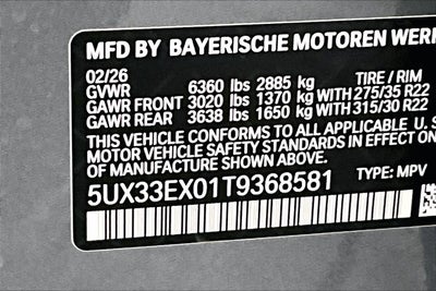 2026 BMW X6 xDrive40i xDrive40i