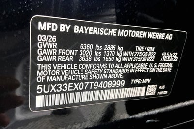 2026 BMW X6 xDrive40i