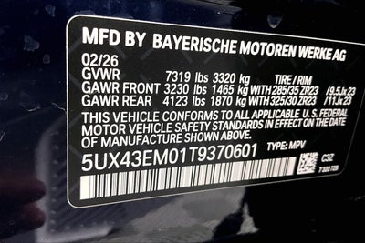 2026 BMW ALPINA XB7 ALPINA XB7