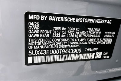 2026 BMW X5 xDrive50e