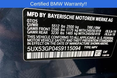 2025 BMW X3 30 xDrive