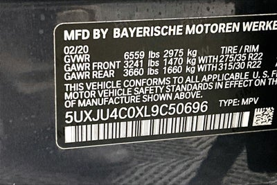 2020 BMW X5 M50i