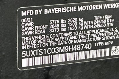 2021 BMW X3 xDrive30e