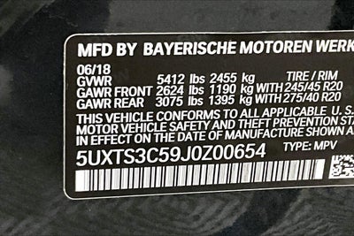 2018 BMW X3 M40i