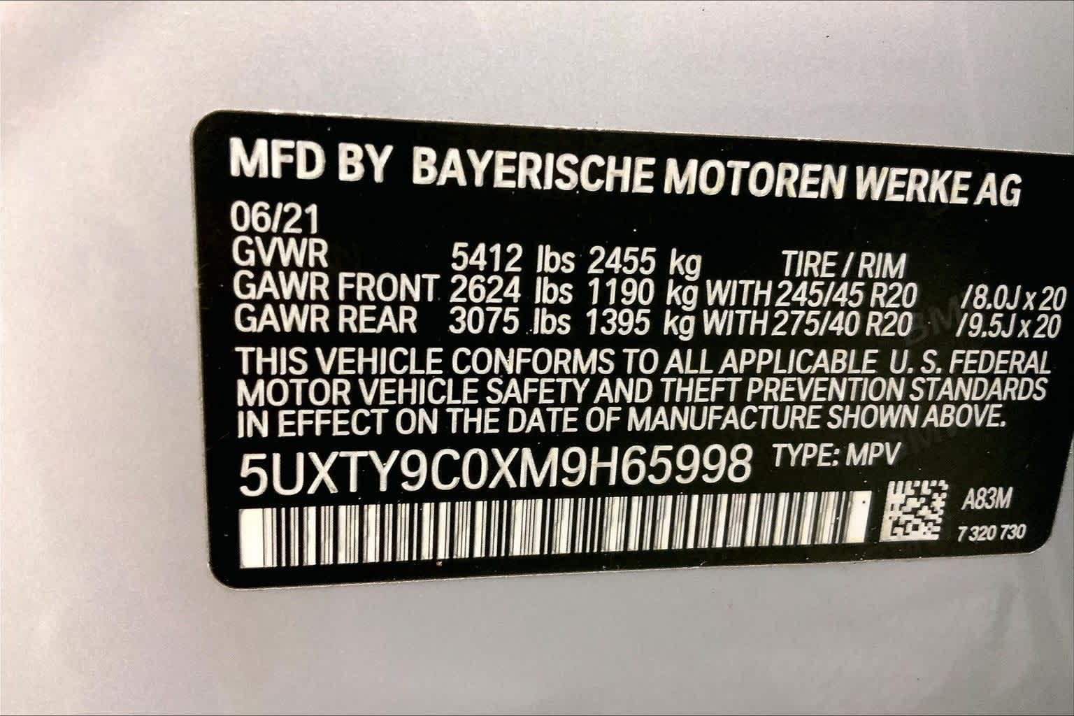2021 BMW X3 M40i