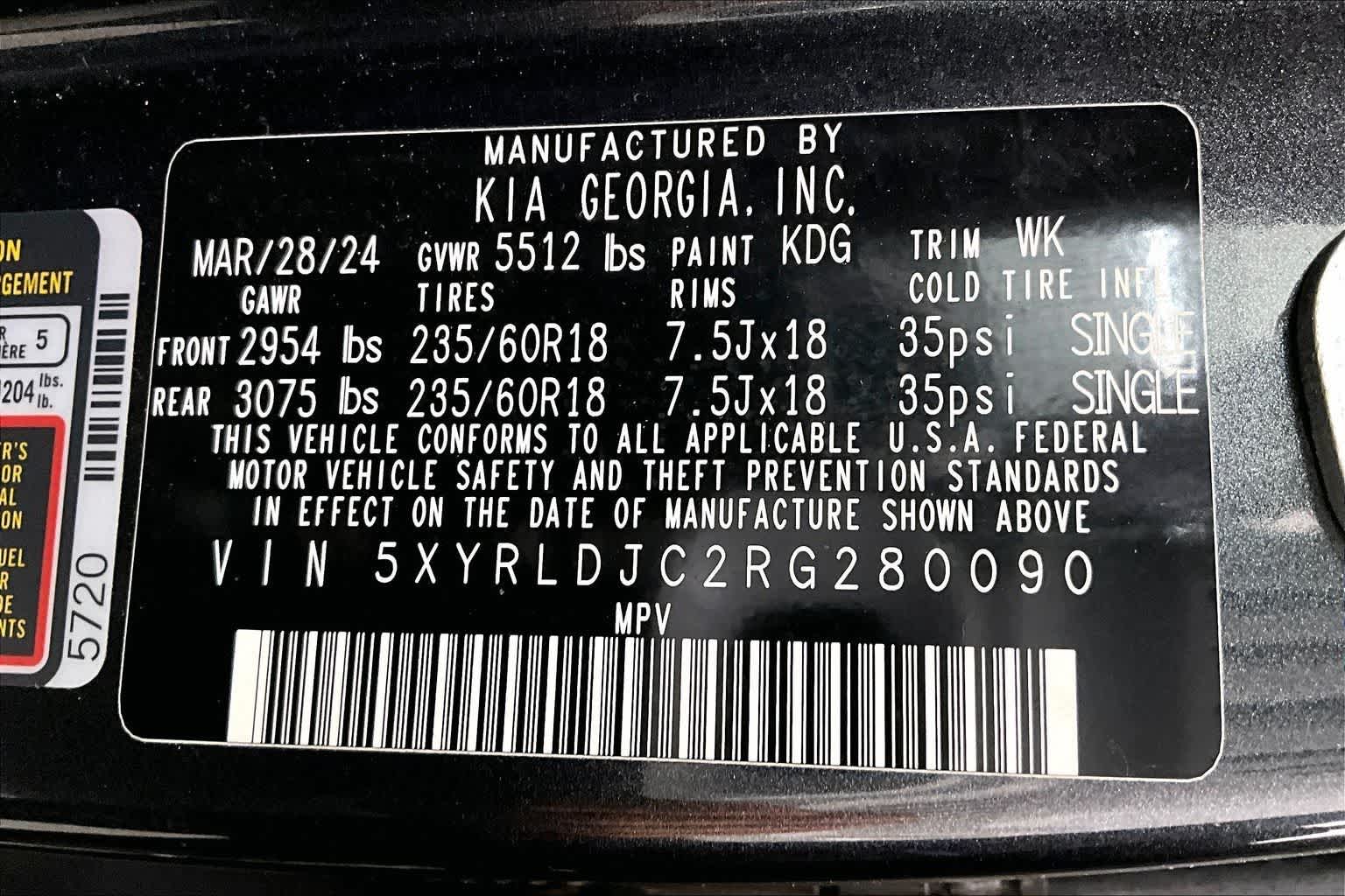 2024 Kia Sorento S