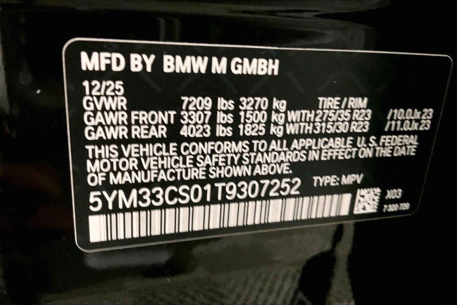 2026 BMW XM Label