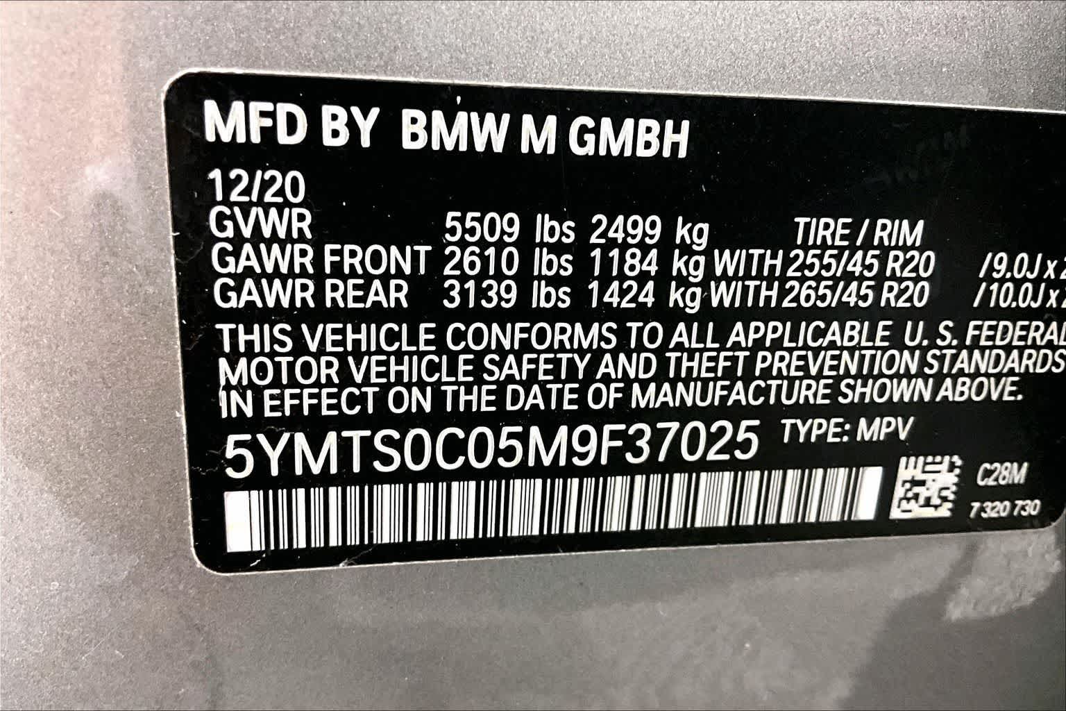 2021 BMW X3 M Sports Activity Vehicle