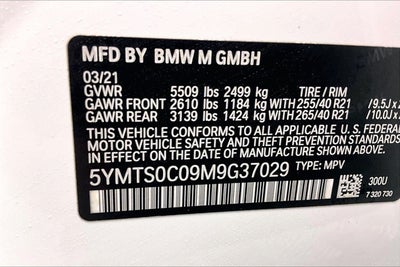 2021 BMW X3 M Sports Activity Vehicle
