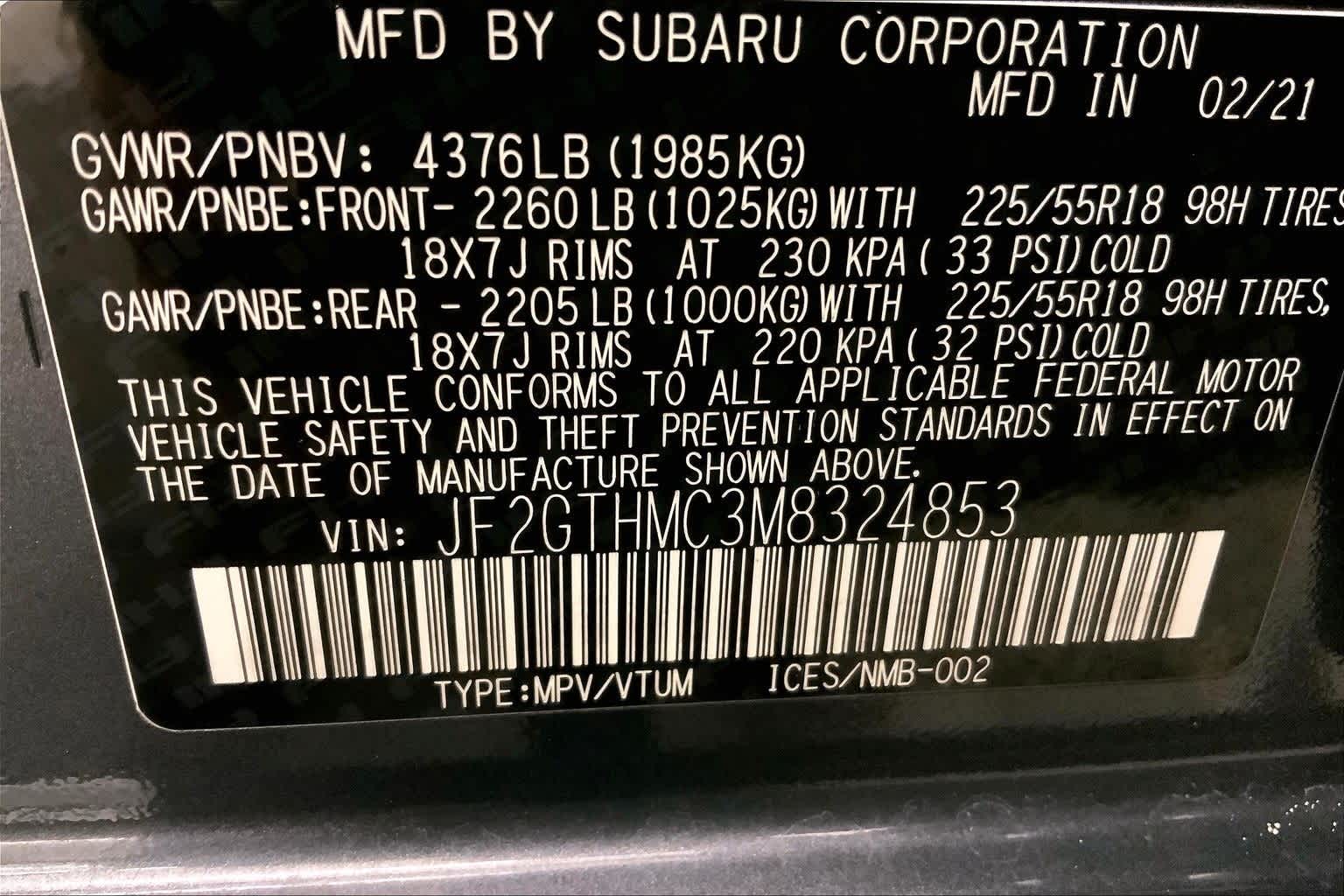 2021 Subaru Crosstrek Limited