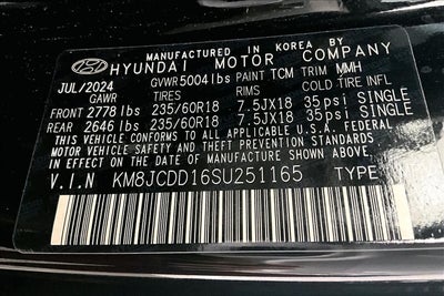 2025 Hyundai Tucson Hybrid SEL Convenience