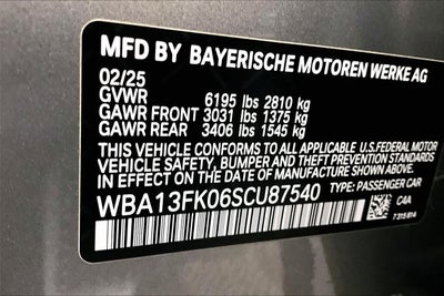 2025 BMW 5 Series 550e xDrive