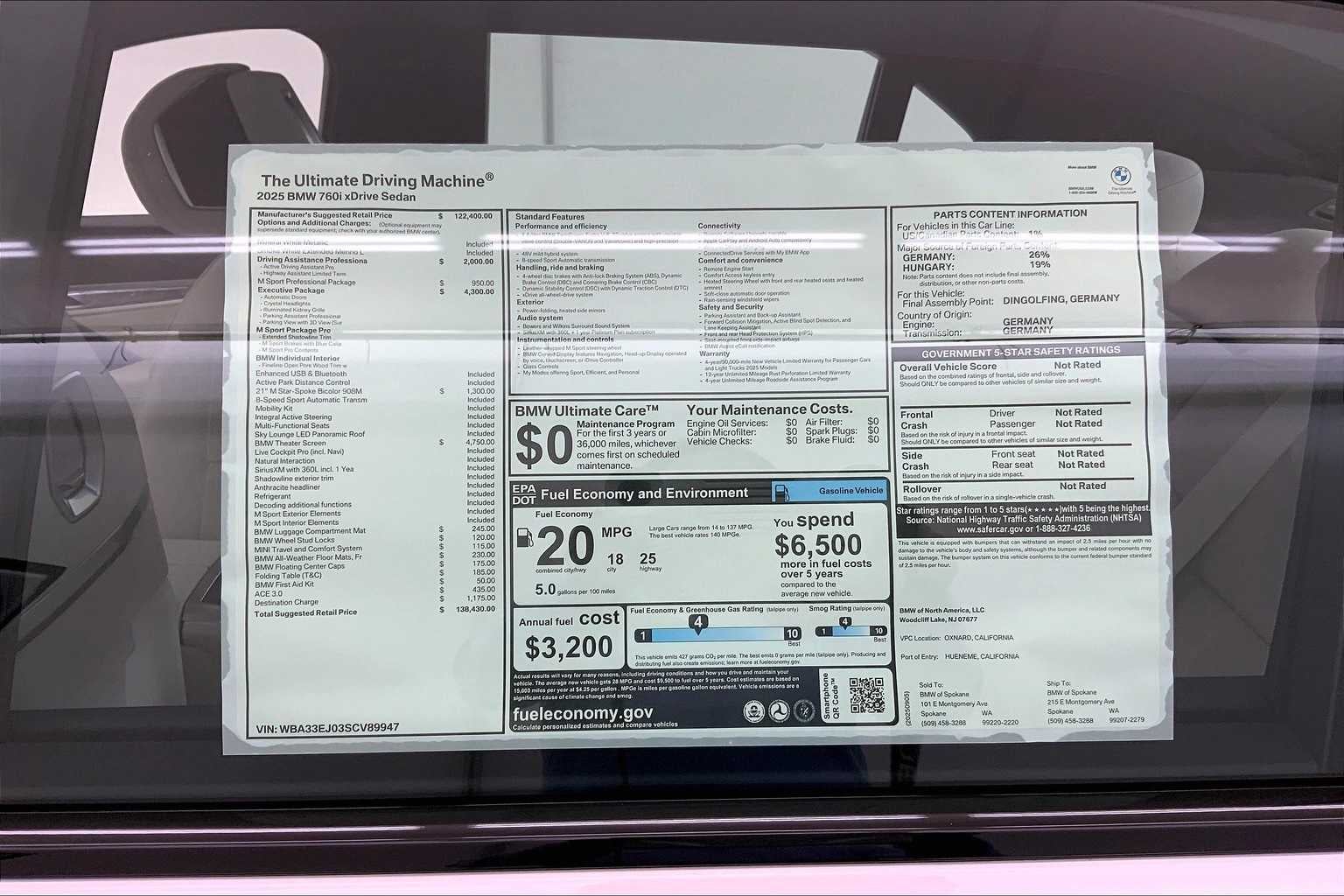 2025 BMW 7 Series 760i xDrive