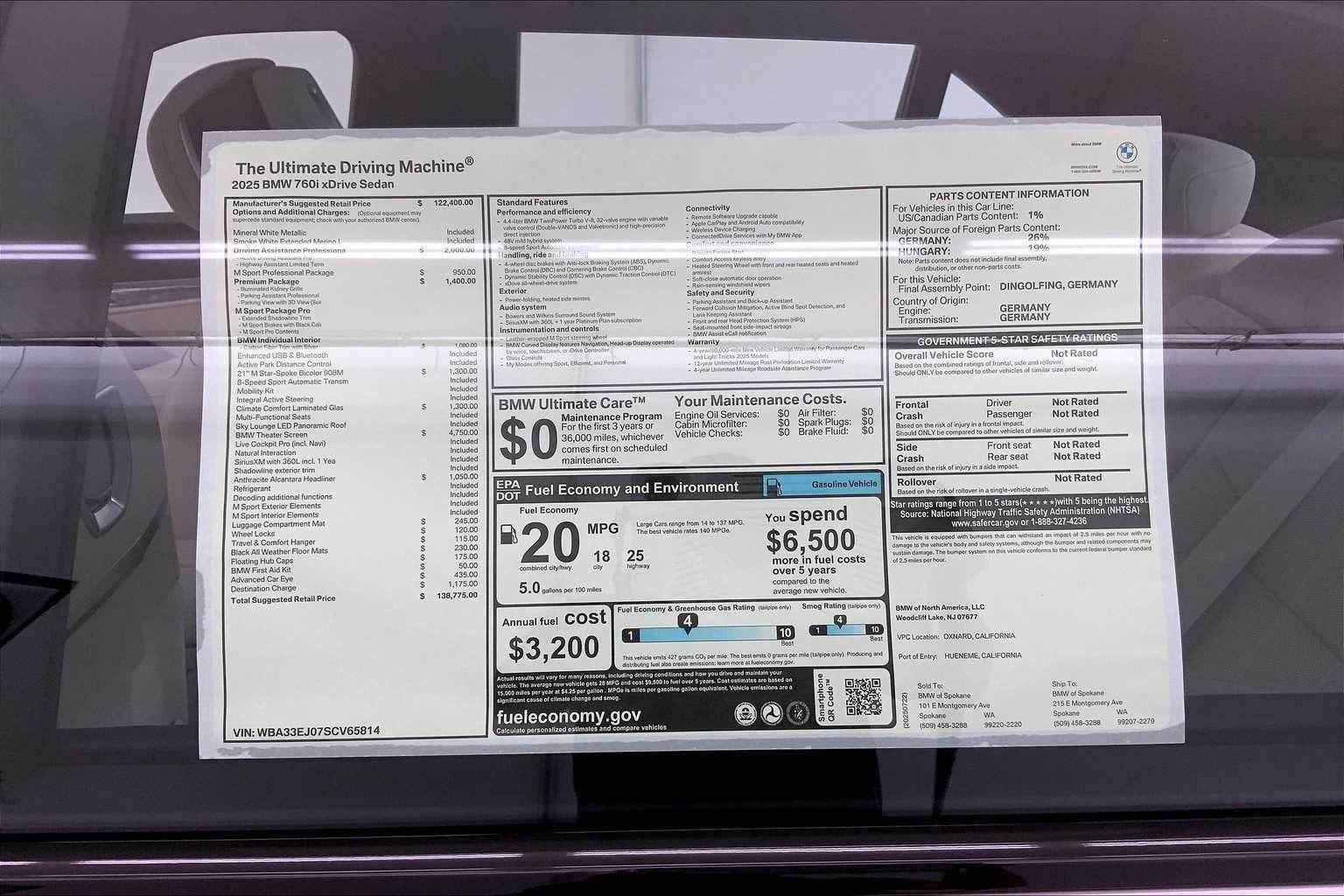 2025 BMW 7 Series 760i xDrive