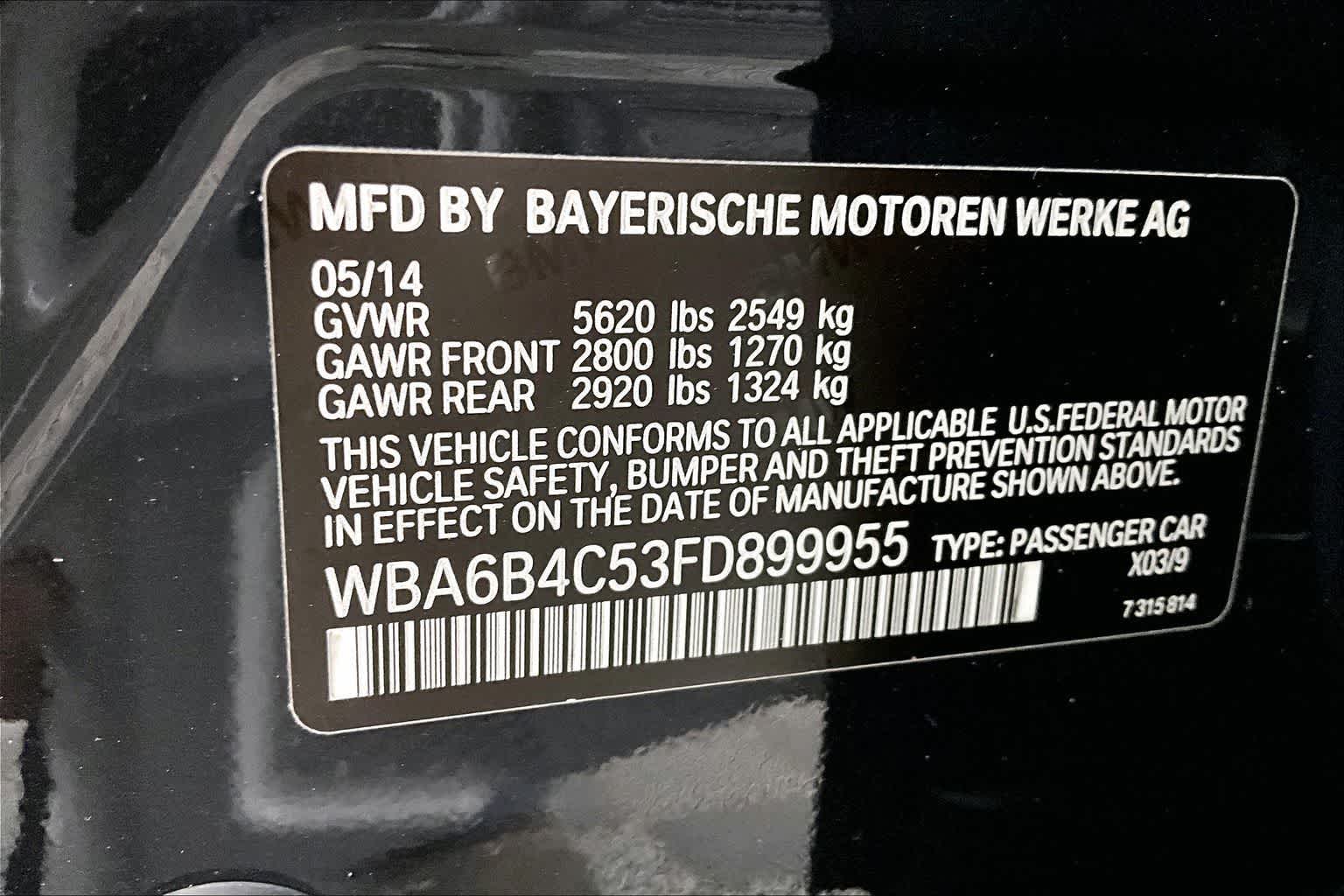 2015 BMW ALPINA ALPINA B6 xDrive