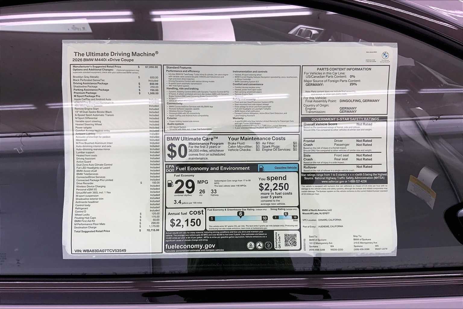2026 BMW 4 Series M440i xDrive
